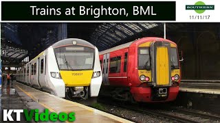 Trains at Brighton BML  111117 [upl. by Dur23]