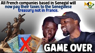 President FAYE French companies to pay taxes to the Senegalese treasury not in France [upl. by Nedyrb]