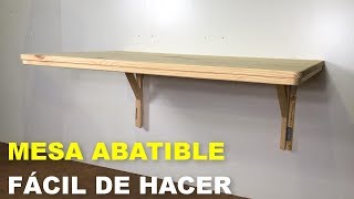 Mesa Abatible De Madera Fácil De Hacer Paso a Paso [upl. by Modestia441]