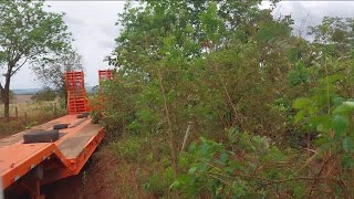 carreta prancha 4 eixos no perrengue só que não [upl. by Trefor]