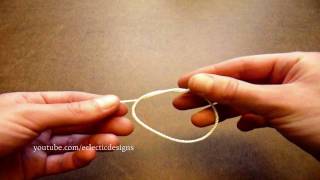 How to Tie Four Basic Knots  Jewelrymaking Techniques [upl. by Guthrie]