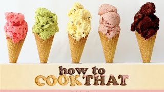 Ice Cream Recipes HOW TO COOK THAT Ann Reardon starburst chocolate [upl. by Titania]