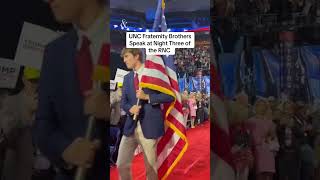 UNC fraternity members ‘proud to honor our flag again’ at Republican National Convention shorts [upl. by Wj]