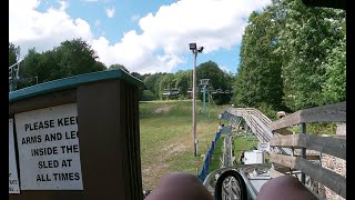 Sky Flyer Mountain Coaster at Holiday Valley [upl. by Leerzej395]