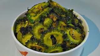 Karlyachi bhaji  कारल्याची भाजी  Veg And Healthy Recipe In Marathi By Asha Maragaje [upl. by Revart]