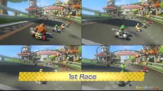 Mario Kart 8  Local 4Player Fun [upl. by Hcirteid]