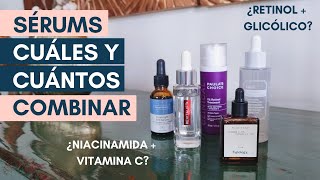 GUÍA DE SERUMS CUÁLES Y CUÁNTOS SE PUEDEN COMBINAR EN UNA RUTINA AM Y PM [upl. by Nadbus313]