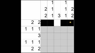 How to do Nonograms 6 Strategy 4 Clues Plus Blanks [upl. by Anitnatsnok]