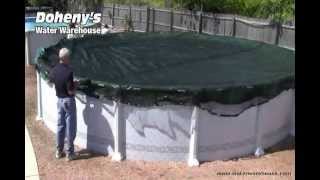 Swimming Pool Leaf Net Installation [upl. by Haerb3]