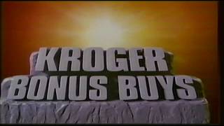 Kroger Bonus Buys Commercial 1990 [upl. by Zurc]