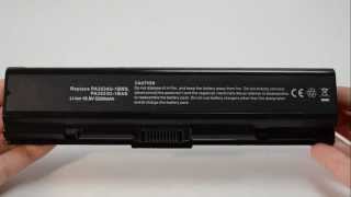 Toshiba Satellite A200 A205 A210 A215 A300 A305 A355 A500 Battery [upl. by Bernadette170]