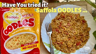 Saffola yummy masala OODLES Saffola Oodles review amp Cooking Demo Saffola Oodles funky Ring noodles [upl. by Aneeh]