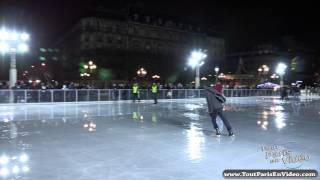 Patinoire de lhôtel de ville de Paris Noël Full HD [upl. by Adrien]