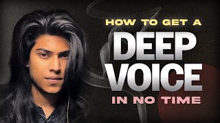 How to get a Deep Voice  Genuine exercises that WORK  Vishesh Milind [upl. by Olonam]