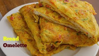 BREAD OMELETTE  Perfect Fluffy Bread Omelet  How to make Bread Omelet in telugu VismaiFood [upl. by Fairleigh]