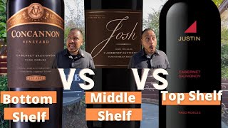 How different are Top Shelf VS Bottom Shelf Wines 2018 Cabernet Sauviugnon Paso Robles Review [upl. by Nennarb646]