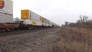 BNSF 7619 East at Murphy Road in Wilmington Illinois [upl. by Cruickshank]