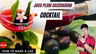 Java Plum Jamun Saccharum Syrup ‖ How to make amp use ‖ Cocktail ‖ Mixology Master [upl. by Aiker]