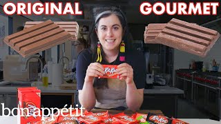 Pastry Chef Attempts To Make Gourmet Kit Kats  Gourmet Makes  Bon Appétit [upl. by Reahard]