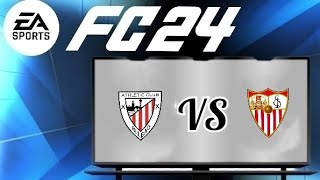 ATHLETIC BILBAO vs SEVILLA FC LaLiga 2425 Match day ⚽ FC 24 Gameplay easports [upl. by Nosam]