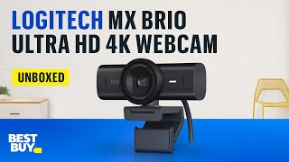 Logitech MX Brio Ultra HD 4K Webcam – from Best Buy [upl. by Accebber]