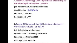 TOP COMPANIES HIRING 2025 [upl. by Yrekaz]