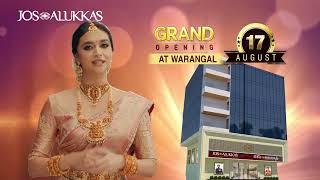 Jos Alukkas Warangal Grand Opening on August 17th [upl. by Mella]