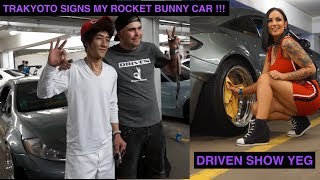 DRIVEN YEG ROCKET BUNNY CREATOR SIGNS MY CAR [upl. by Niwdog]