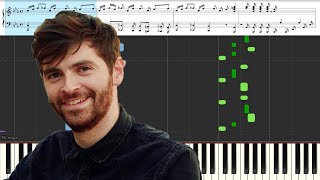 Florian Christl Vivaldi variation  Piano Tutorial  Synthesia  Sheet music [upl. by Winnah]