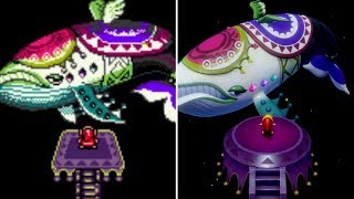 Zelda Links Awakening  All Bosses Comparison Switch vs DX [upl. by Troy572]