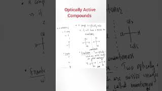 Optically Active Compounds  Enantiomers [upl. by Nylarej]