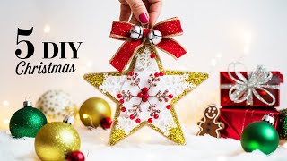 5 Simple Christmas Tree Ornaments 🎅 Christmas Tree Decorations Ideas 2024 [upl. by Renie466]