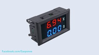 DC 100V 10A Voltmeter Ammeter Blue  Red LED Digital Volt Meter [upl. by Michella737]