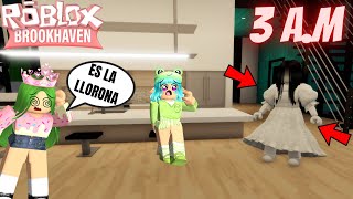 💀NUNCA HAGAS UNA PIJAMADA A LAS 3AM EN BROOKHAVEN  ROBLOX💀 Karola20 [upl. by Boardman]