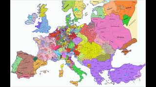 Map of the trade routes in Europe in the year 1490 by Petolaszlo in Wikimedia [upl. by Cranford]