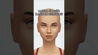 RANDOM GENETICS makes my sim😳 sims4 thesims4 sims shorts [upl. by Dnalor660]