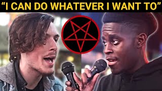 SATANIST Confronts Street Preacher Then THIS Happens [upl. by Norse]