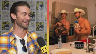 Chace Crawford REACTS to Keleigh Teller Turning Him Into a TikTok Star Exclusive [upl. by Airahcaz794]