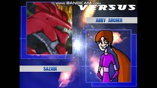 mugen request sazabi vs abby archer [upl. by Nerat]