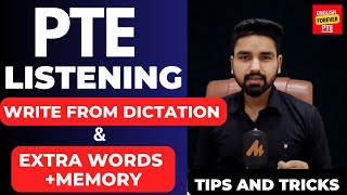 Extra Words amp Memory Tips  Write From Dictation PTE [upl. by Na]