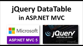 How to Integrate jQuery Datatable in ASPNET MVC  C  Razor [upl. by Alyehc]