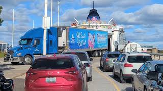 Driving onto the Ferry from Manitoulin Island [upl. by Ahidam]