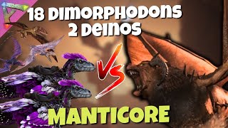 Dimorphodons vs MANTICORE GAMMA  Ark Survival Evolved [upl. by Lonna]