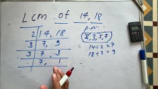 Lcm of 1418  lcm by division method examples  Exam  Question  Hindi  Surendra khilery [upl. by Aeslehs]