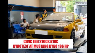 dyno dynotest civic estilo eg6 b16a b18c at engine plus motorsport sunter cpnk autoworks [upl. by Enilrem]