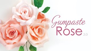 Gumpaste Rose Tutorial  Sugar Flowers [upl. by Asyla903]