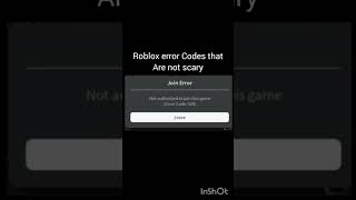 Roblox error Codes that are scary [upl. by Anilecram743]