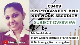 Cryptography and Network Security  Subject Overview by Sreelekshmi [upl. by Oloap654]