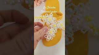 Chinelos Personalizados com pérolas chinelospersonalizados youtubeshorts diy [upl. by Buddy]