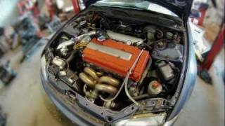 600HP Civic B18C TypeR Turbo Dyno 6262 billet [upl. by Hyo869]